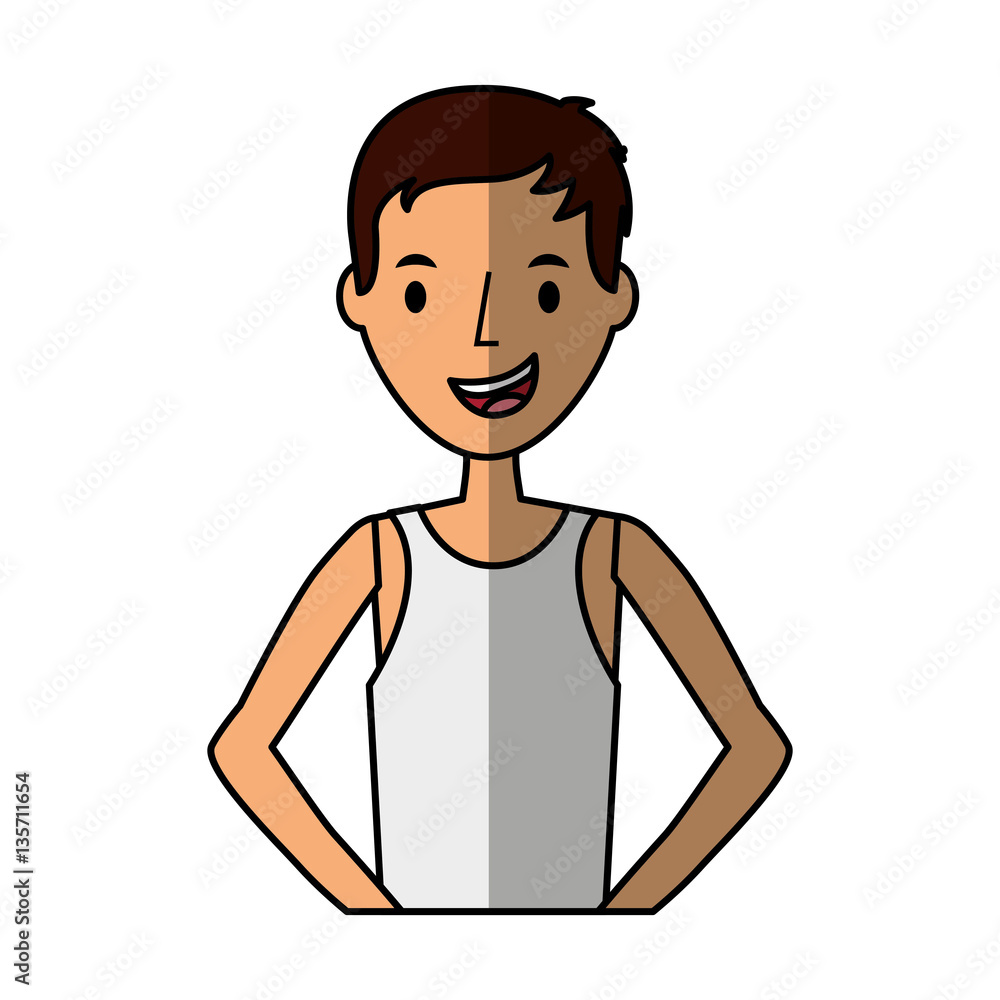 young man character with summer clothes vector illustration design young man character with summer clothes vector illustration design