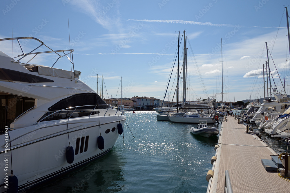 Fototapeta premium Yachthafen von Port Grimaud an der Cote d´Azur