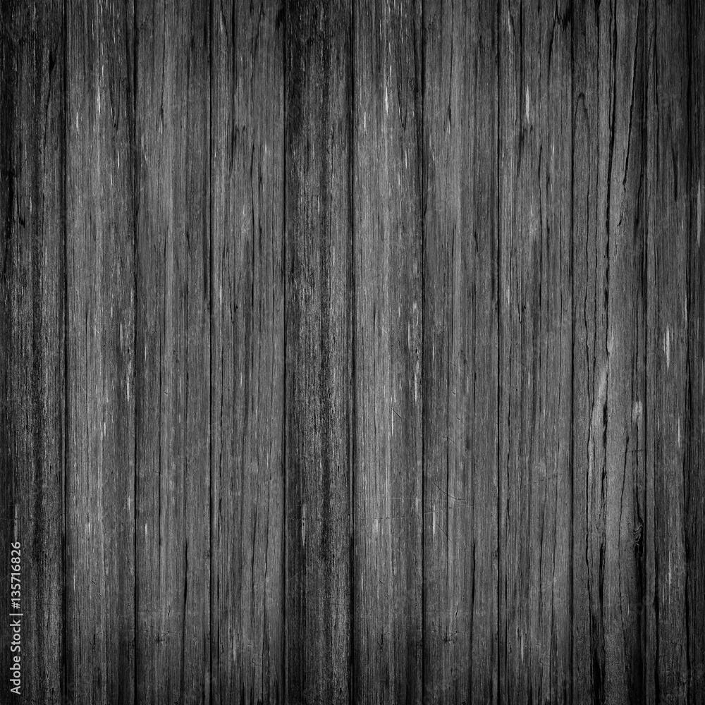 Fototapeta premium Old Wood wall plank black texture background