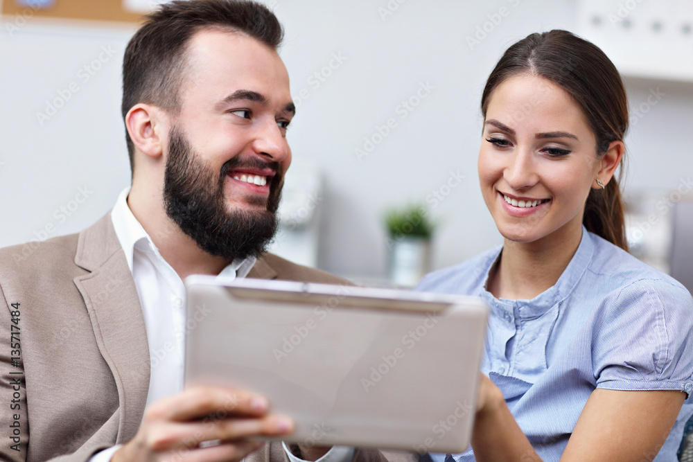 Businesspeople working together in office Businesspeople working together in office