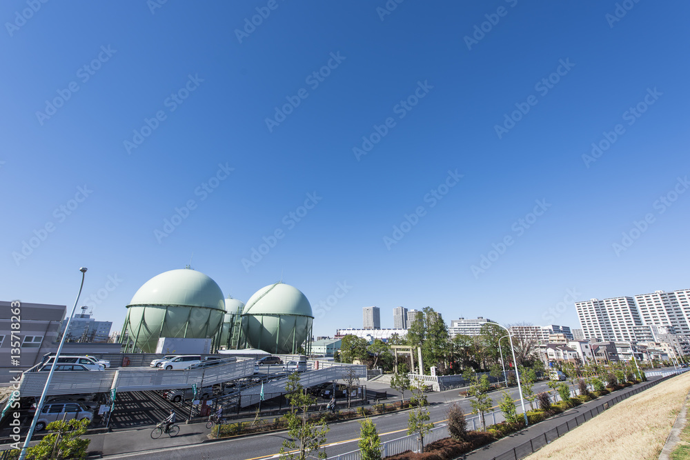 Obraz premium ガスタンク