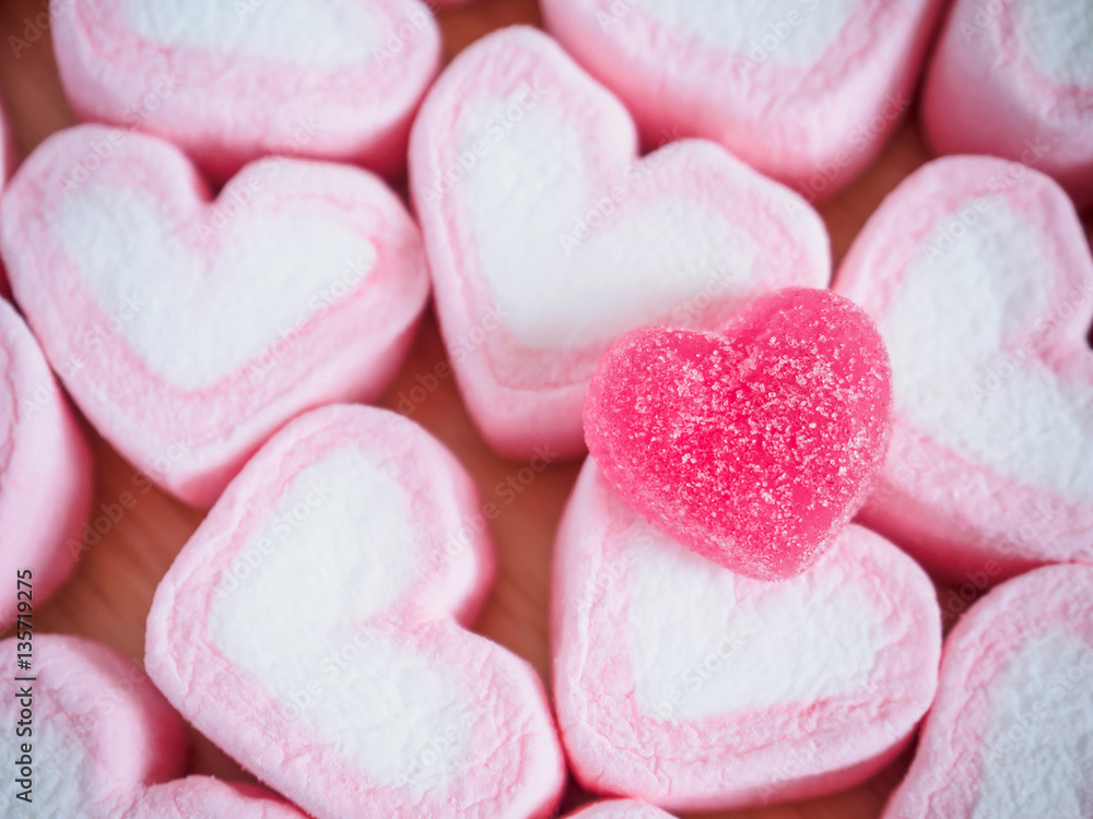 pink heart shape marshmallow for valentines background pink heart shape marshmallow for valentines background