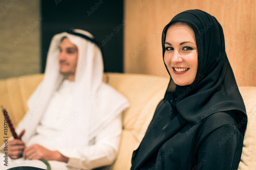 Arabic Couple At Home