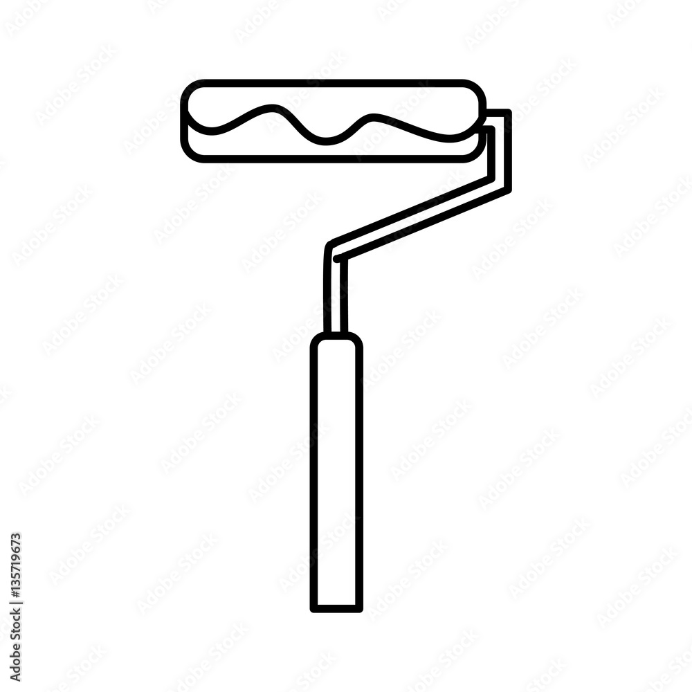 roller painter isolated icon vector illustration design roller painter isolated icon vector illustration design