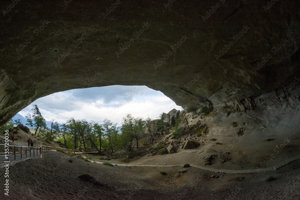 Obraz premium Milodon Cave, Torres Del Paine Nationalpark, Chile Patagonia