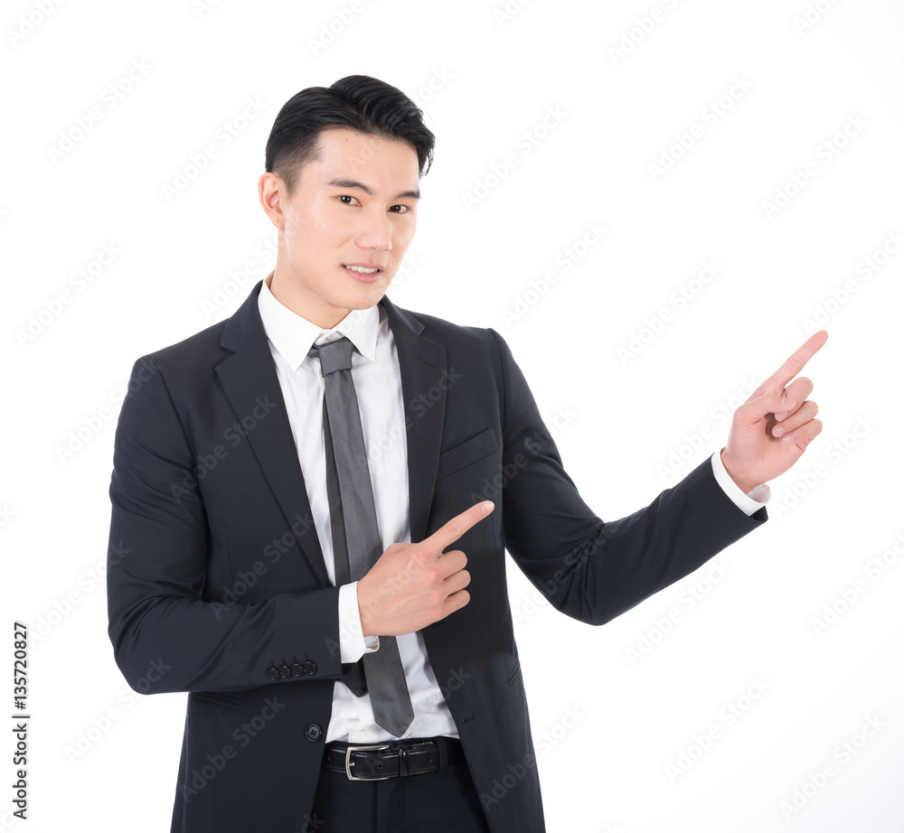 business man introduce business man introduce