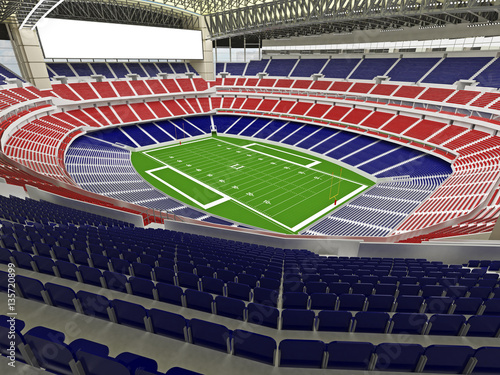3D render of modern American football super bowl lookalike stadium