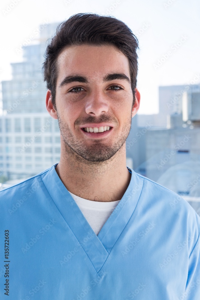 Portrait of handsome surgeon Portrait of handsome surgeon