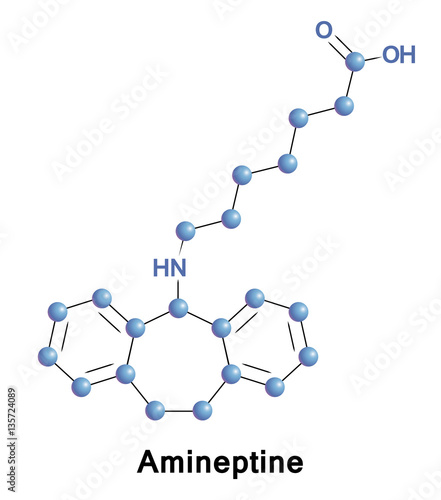 Amineptine was used as an atypical tricyclic antidepressant that selectively inhibits the reuptake of dopamine and to a lesser extent norepinephrine, in turn producing an antidepressant effect.