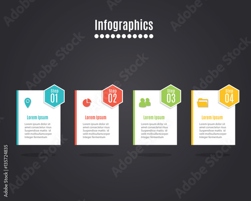 Vector colorful info graphics