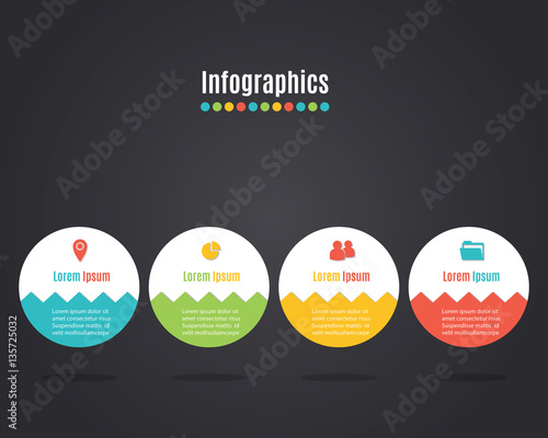 Vector colorful info graphics