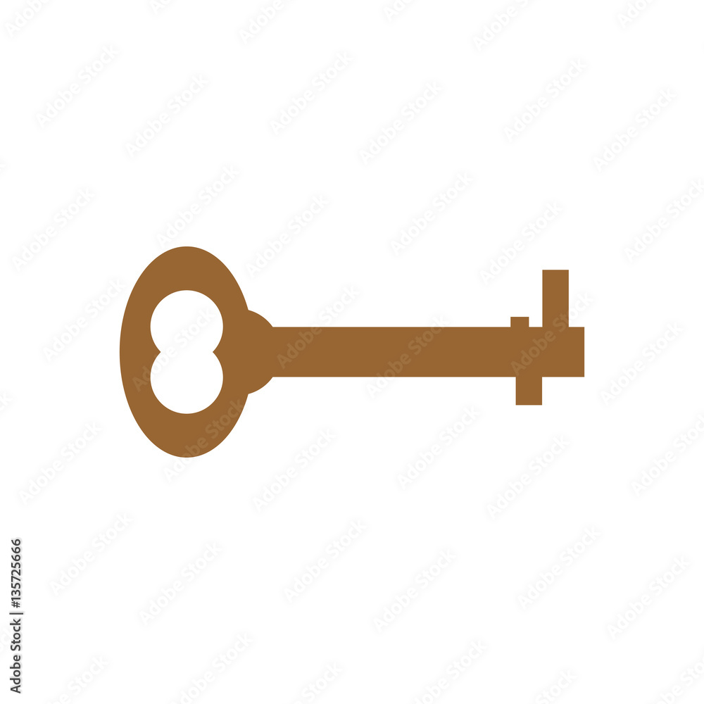 Old key isolated. Ancient door clef on white background. antique Old key isolated. Ancient door clef on white background. antique