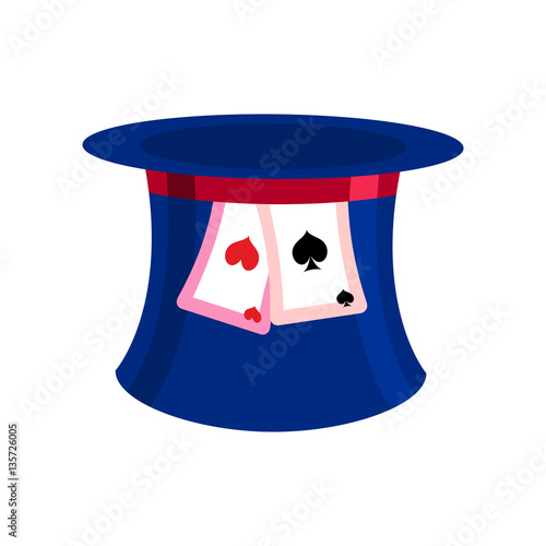 Hat Mad Hatter isolated. Clothing accessories fairy tale Alice i