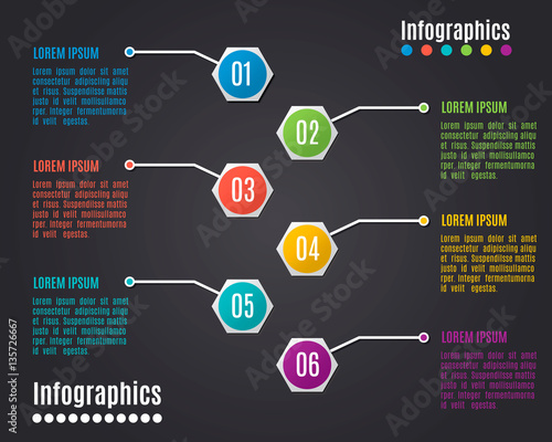 Vector colorful info graphics