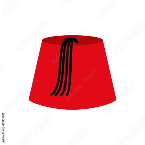 Turkish cap isolated. Turkey Hat from on white background