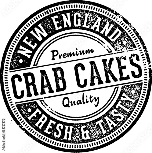 Vintage Crab Cakes Restaurant Sign