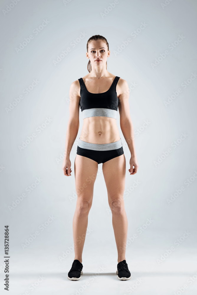 Confident woman wearing sportswear