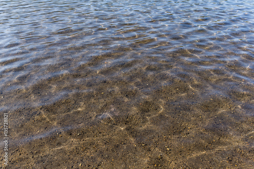 Lake waves surface