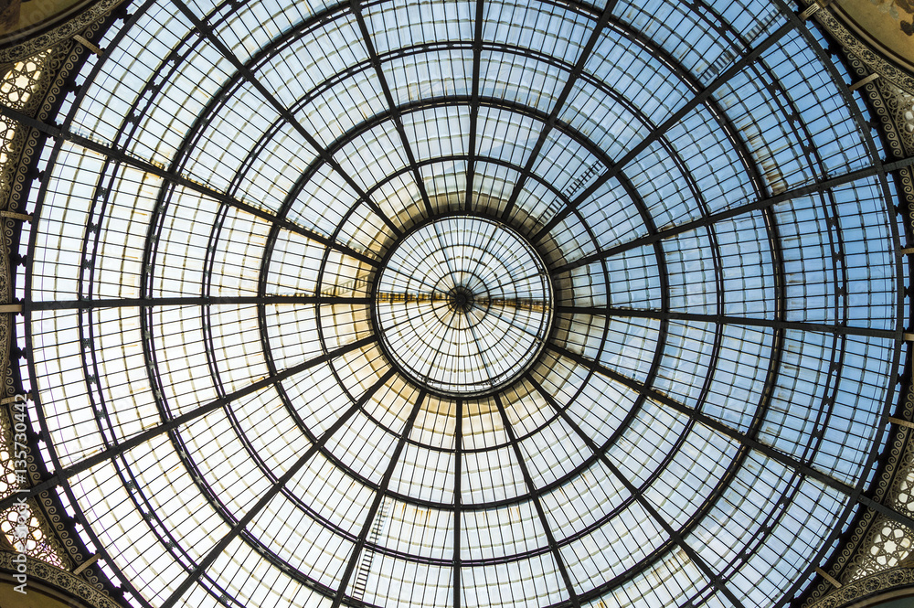 Galleria Vittorio Emanuele II glass dome Milan