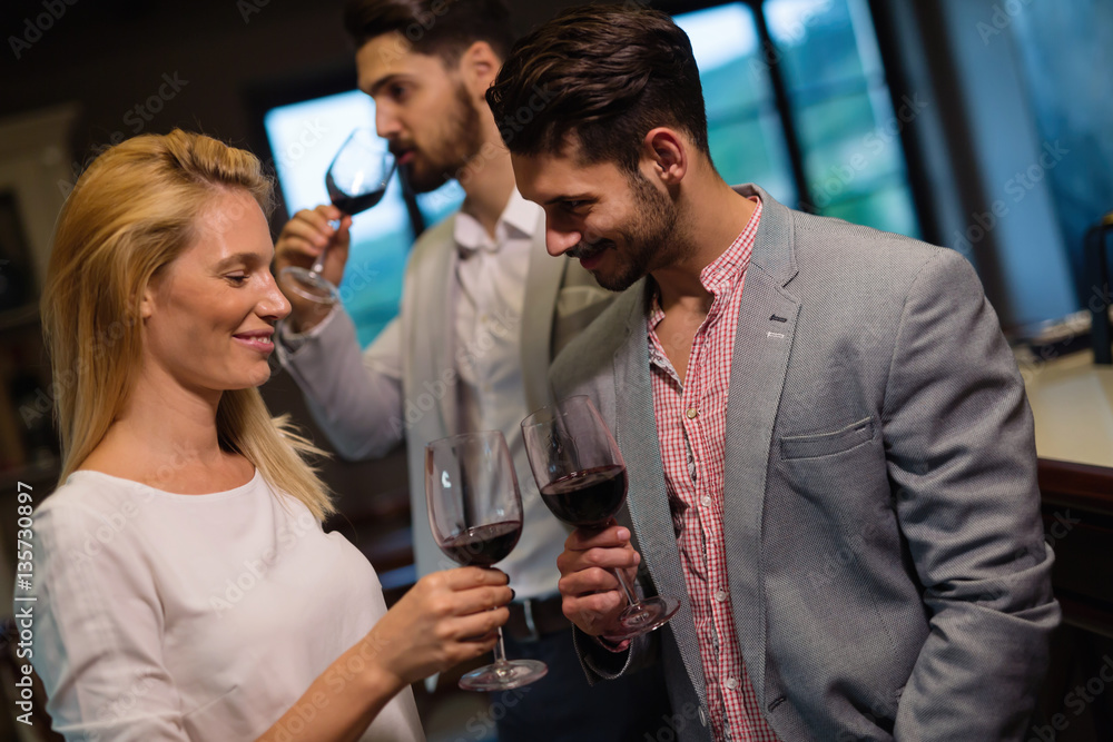 Wine tasting event, degustation by oenologists Wine tasting event, degustation by oenologists
