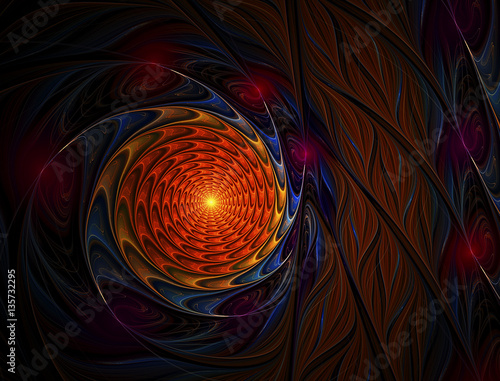 Abstract fractal image photo