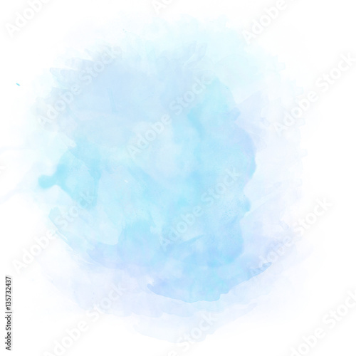 Blue watercolor splash