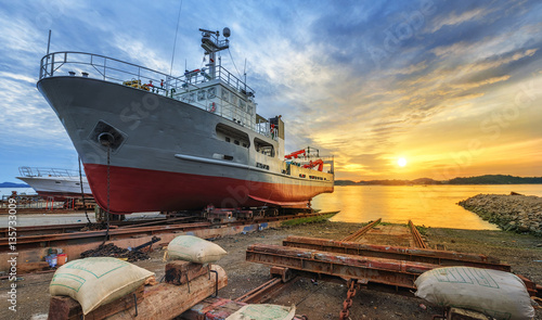 launching platform in the glow