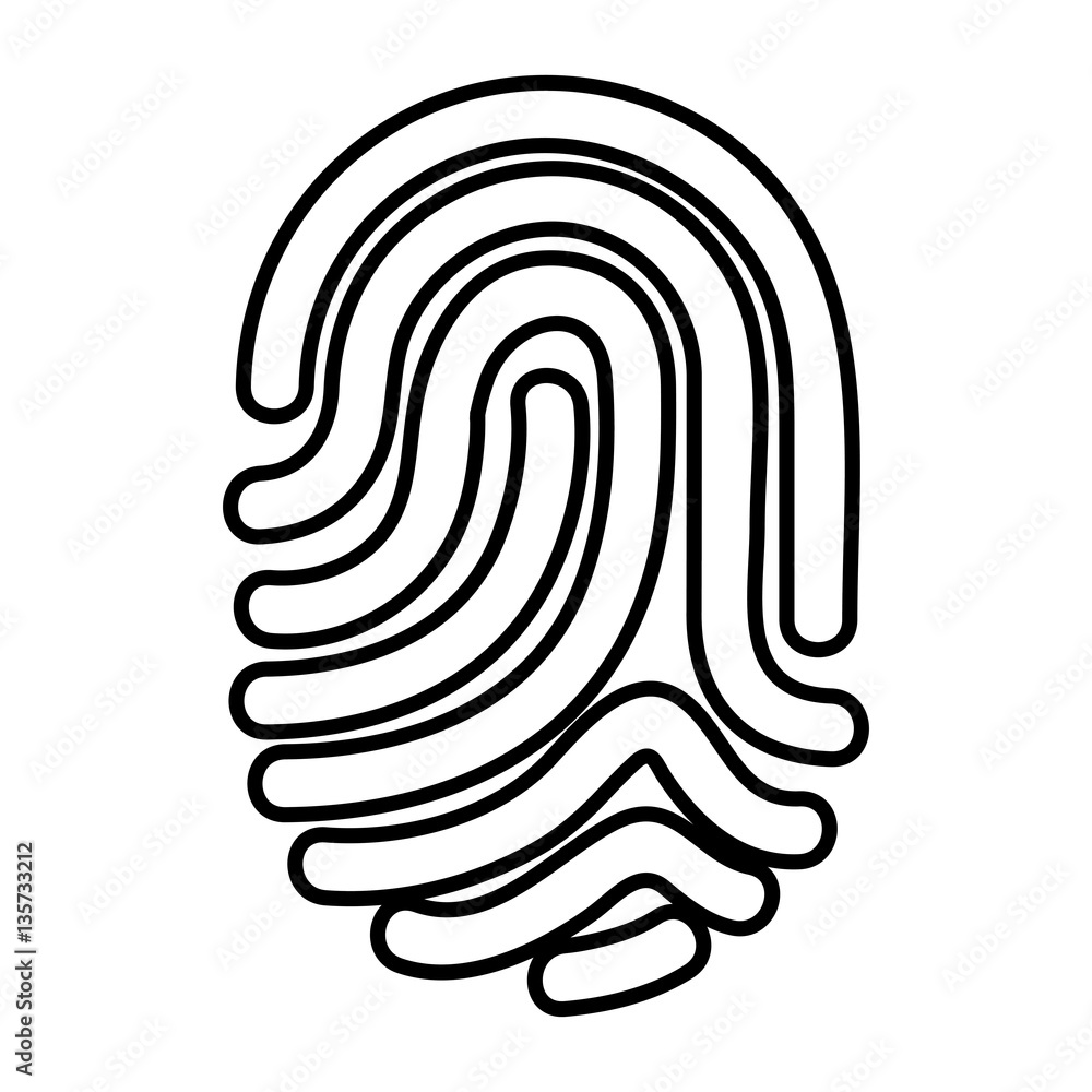 finger print isolated icon vector illustration design finger print isolated icon vector illustration design