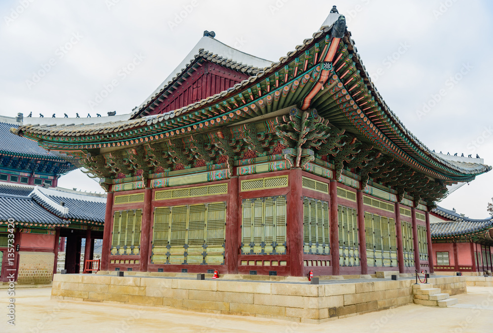 Building complex Gyeongbokgung Palace in Seoul