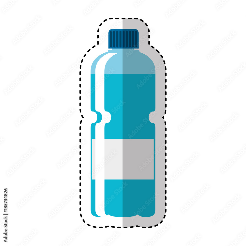 Fototapeta premium plastic bottle isolated icon vector illustration design