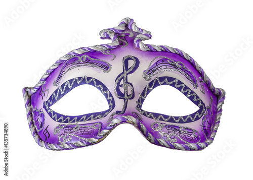 Carnival mask in white background