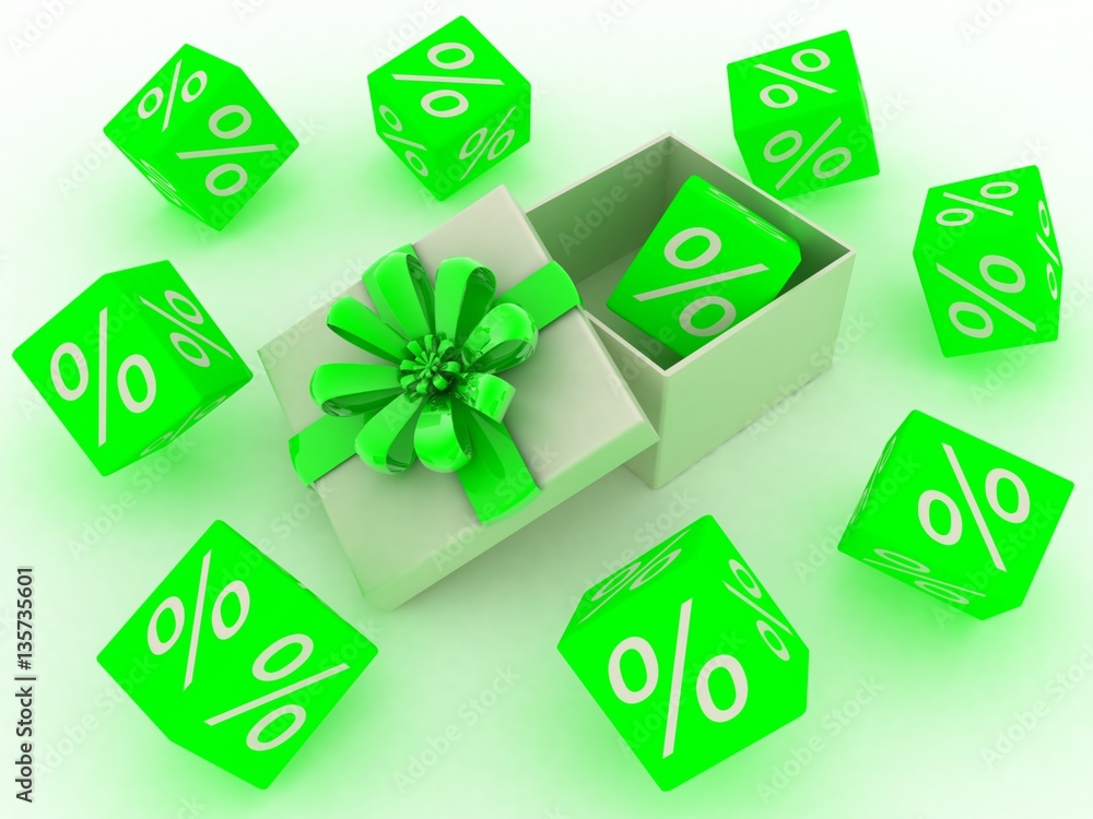 the concept of the discount 3d Render Illustration the concept of the discount 3d Render Illustration
