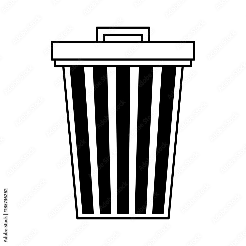 garbage bin isolated icon vector illustration design garbage bin isolated icon vector illustration design