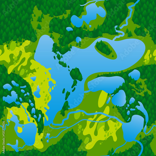 Seamless texture terrain map
