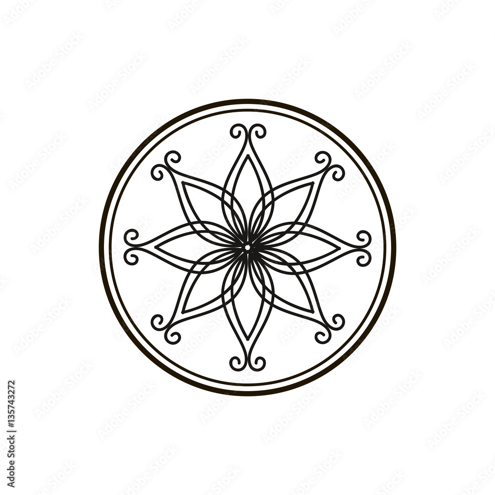 Vector pattern. Unplugged. Mandala isolated Vector pattern. Unplugged. Mandala isolated