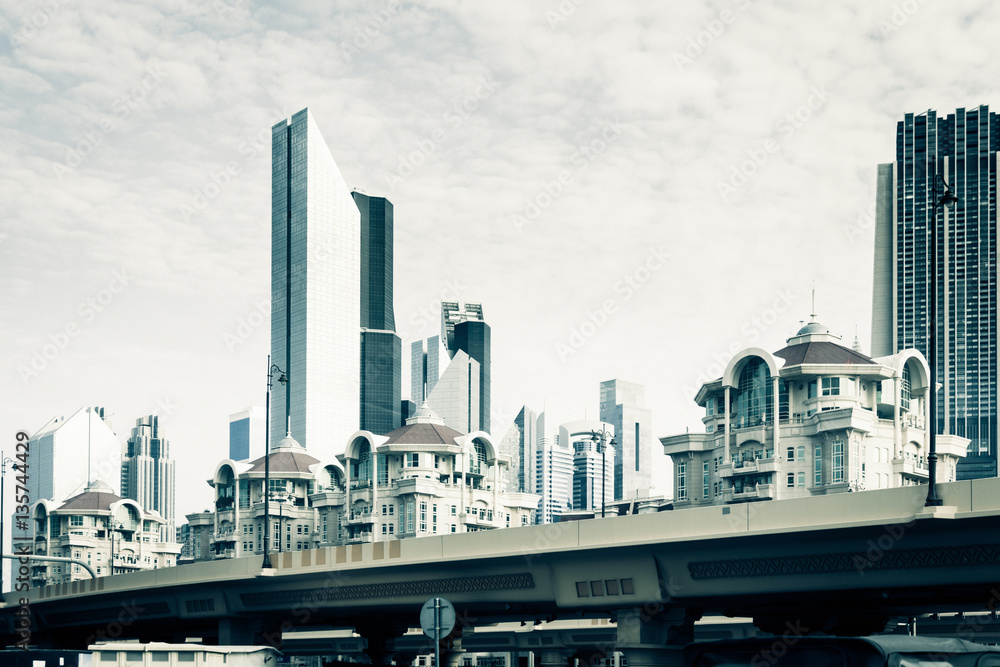 Naklejka premium Dubai Street Scene
