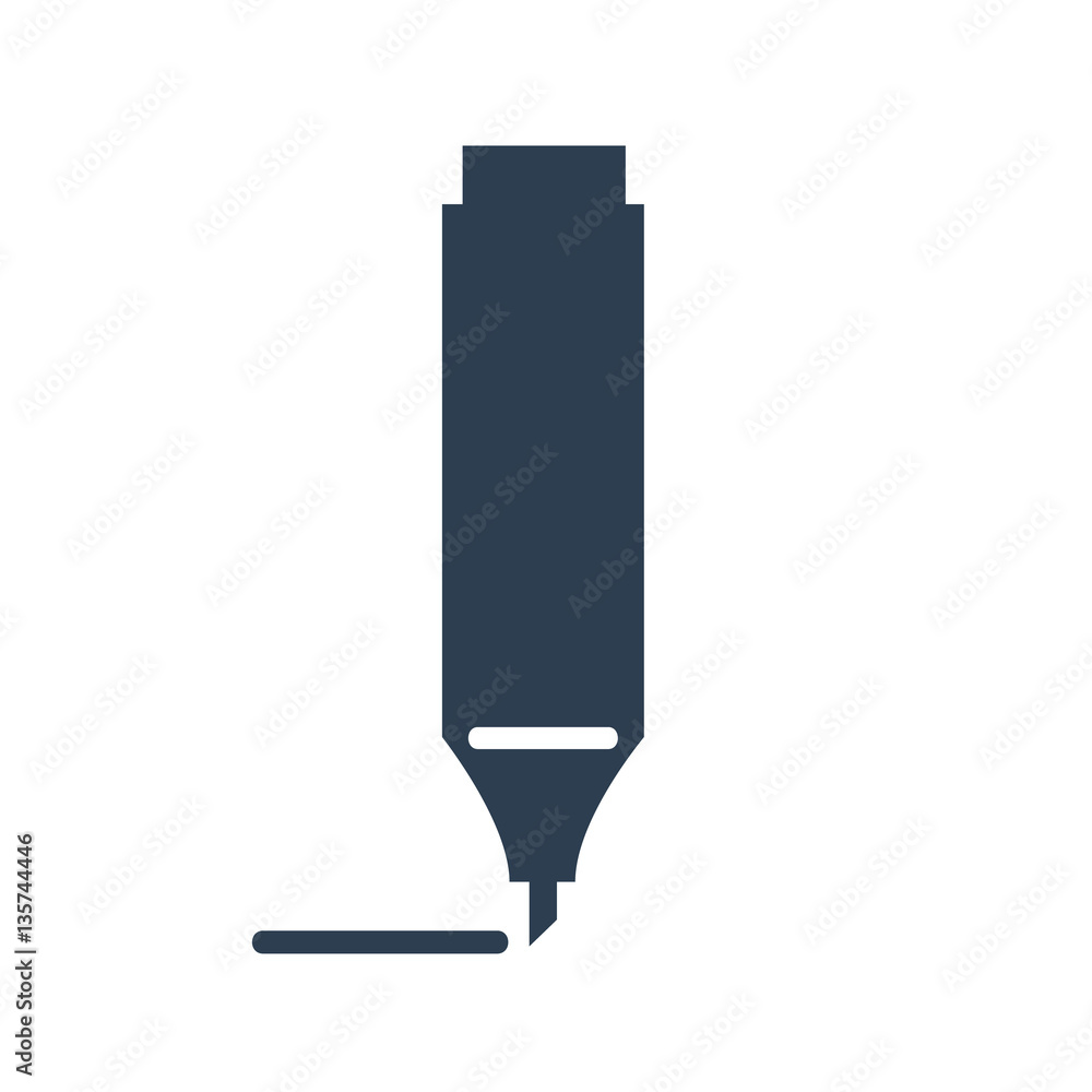 marker icon on white background. marker icon on white background.