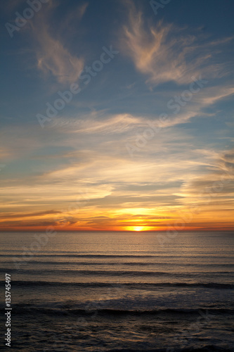 Sunset at Manhattan Beach  Half Moon Bay  California