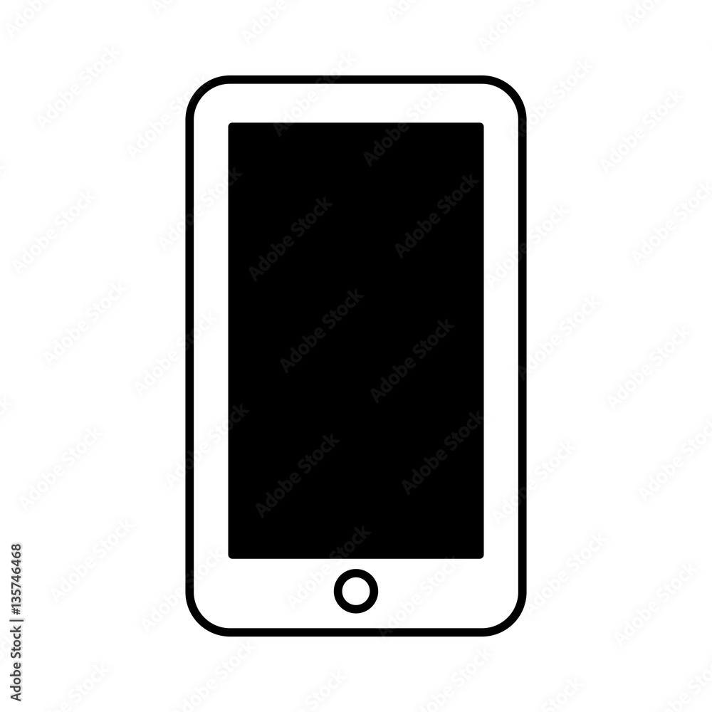 smartphone technology line icon vector illustration design smartphone technology line icon vector illustration design