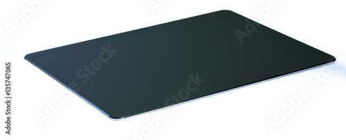 black aluminium computer mouse pad