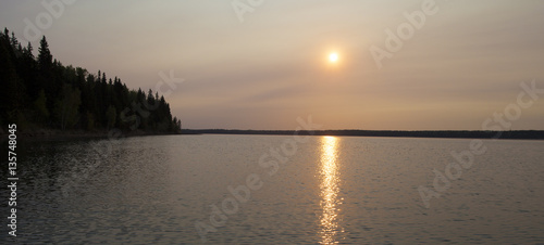 Smoky Saskatchewan sunrise