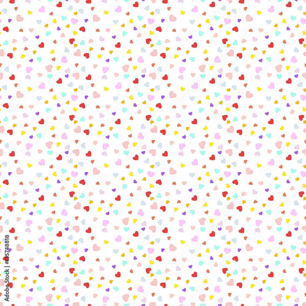 Hearts. Seamless pattern with hearts