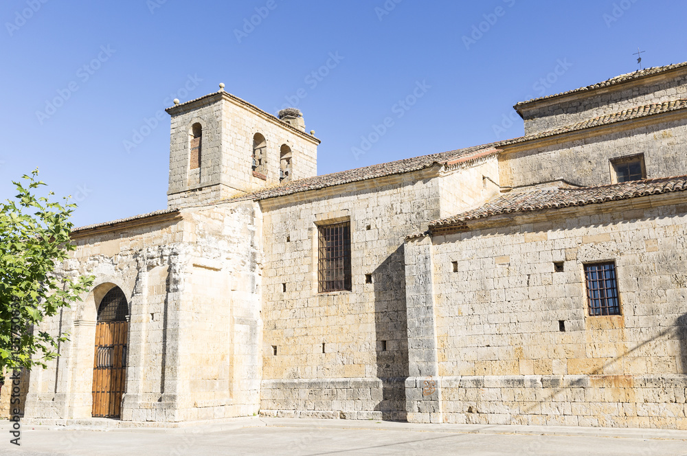 San Pedro Apóstol church in Itero de la Vega, province of Palencia, Castile and León, Spain