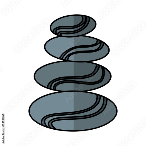 stones treatment spa emblem vector illustration design