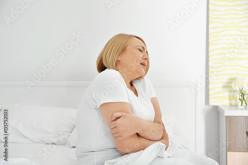 Middle aged woman feeling bad