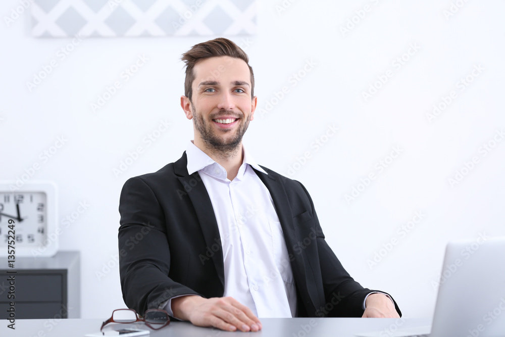 HR manager conducting job interview HR manager conducting job interview