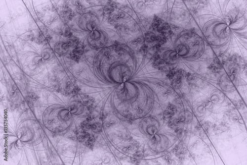 circles curls fractal white background photo