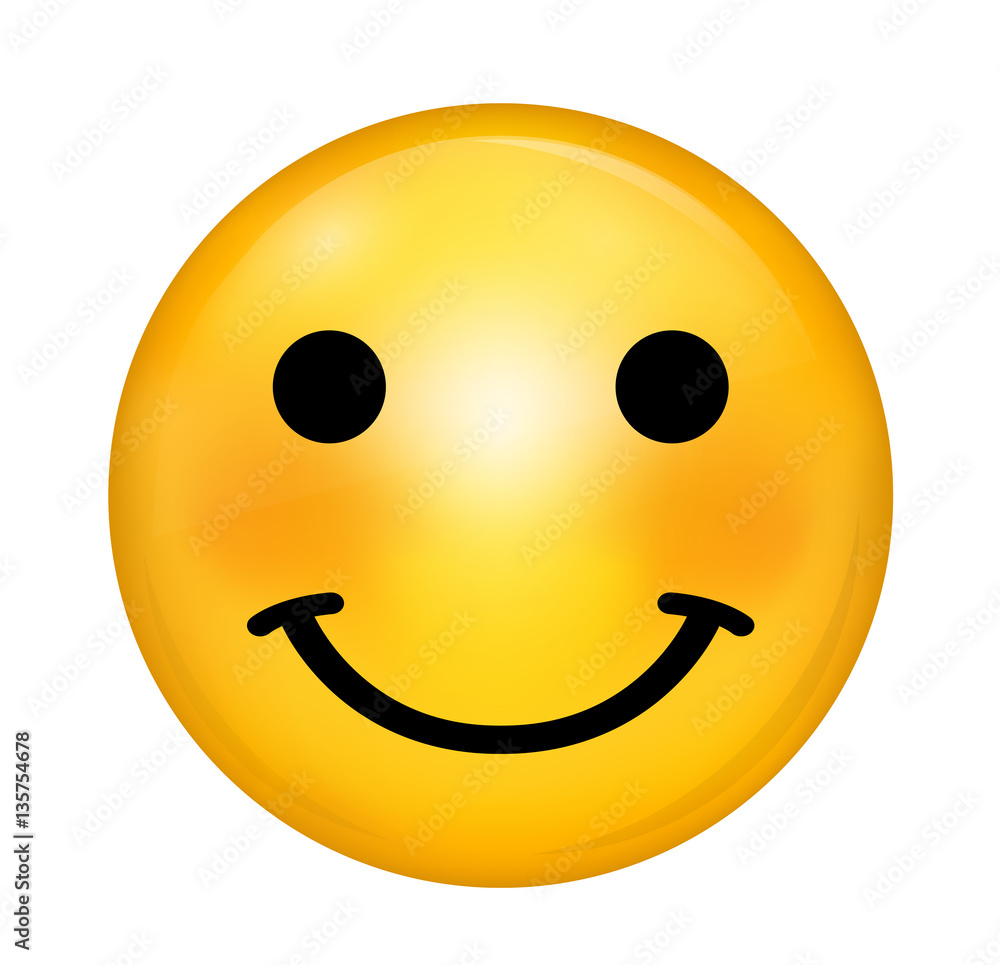 Vector funny smiley. Happy face Vector funny smiley. Happy face