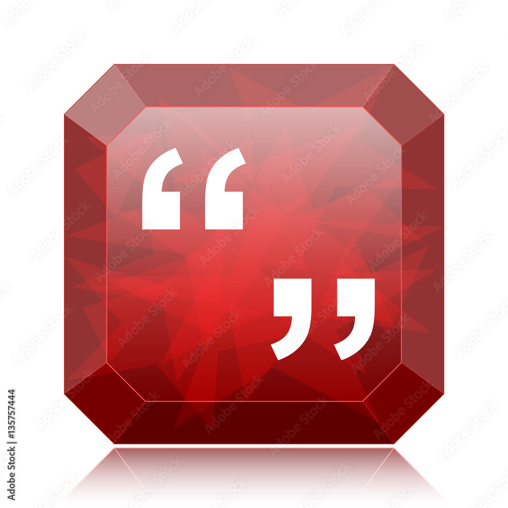 Obraz premium Quotation marks icon