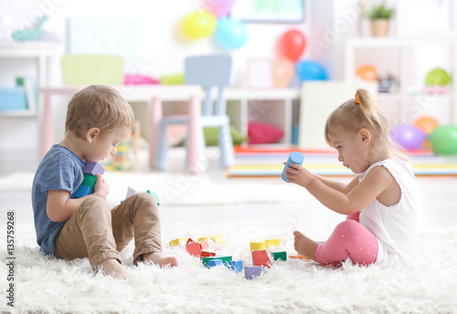 Cute little children playin...